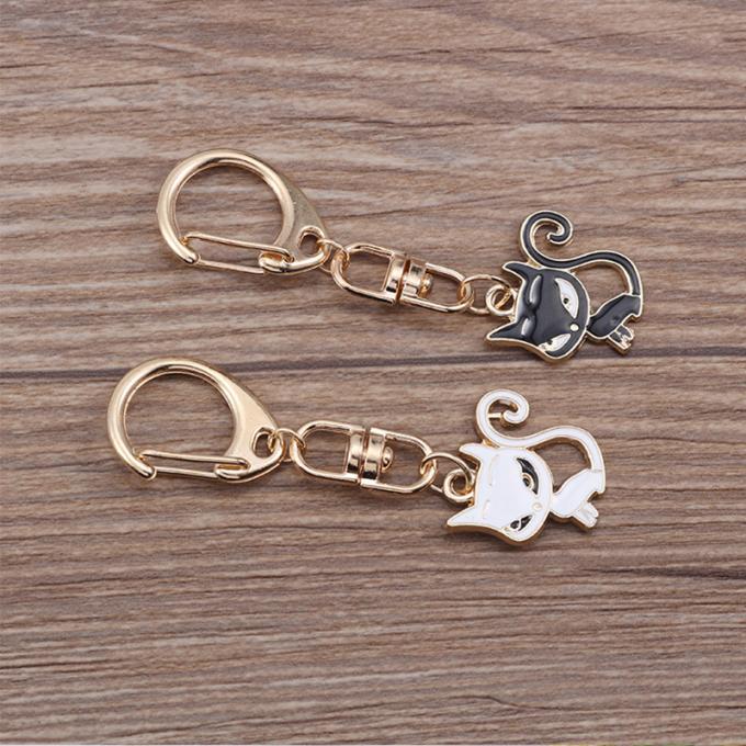 Les femmes pendantes en métal en gros de Diamond Crystal Mermaids Car Key Ring mettent en sac les accessoires Keyhains en cristal pour des cadeaux