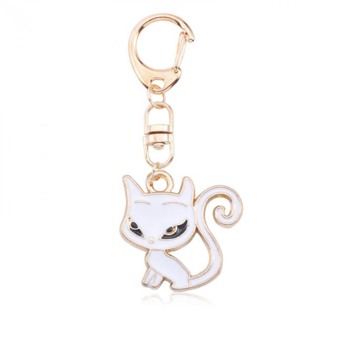 Les femmes pendantes en métal en gros de Diamond Crystal Mermaids Car Key Ring mettent en sac les accessoires Keyhains en cristal pour des cadeaux