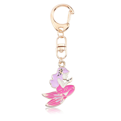 Metal Watermelon Key Chain 15cm x 6.5cm x 1.6cm Silk screen printing